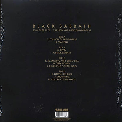 Black Sabbath - Syracuse 1976: The New York State Broadcast (LP) - PureSound Records