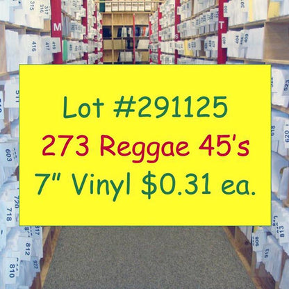 Fred Locks, Garnett Silk, Lutan Fyah, Ras Shiloh, Queen Ifrica, Etc. - Lot #291125: Collection Of 273 7 Inch 45's (7")