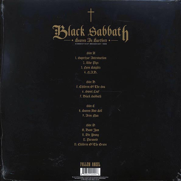 Black Sabbath - Heaven In Hartford: Connecticut Broadcast 1980 (ltd. ed.) (2xLP) (LP) - PureSound Records