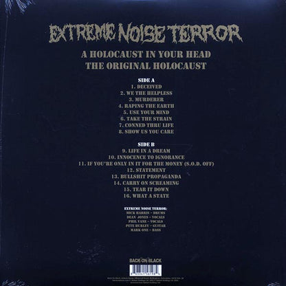 Extreme Noise Terror - A Holocaust In Your Head: The Original Holocaust (ltd. ed.) (LP) - PureSound Records
