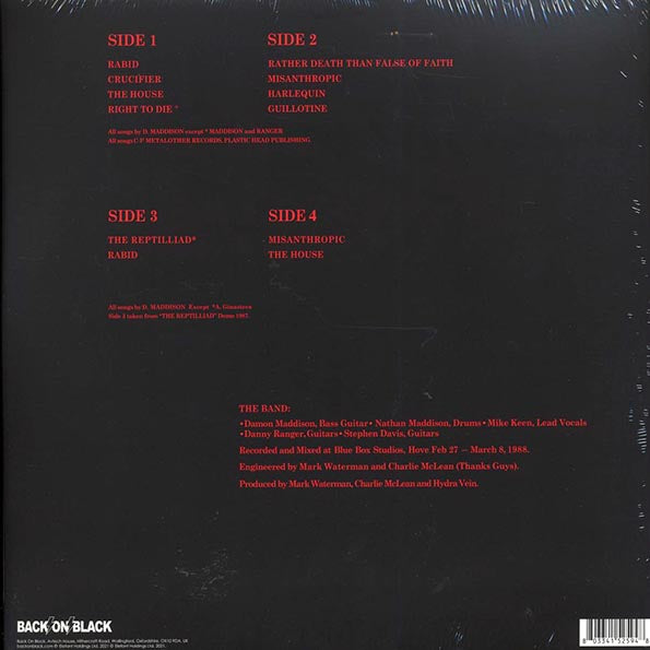 Hydra Vein - Rather Death Than False Of Faith (ltd. ed.) (2xLP) (LP) - PureSound Records