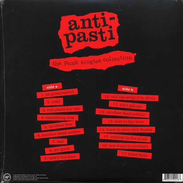 Anti-Pasti - The Punk Singles Collection (ltd. ed.) (LP) - PureSound Records