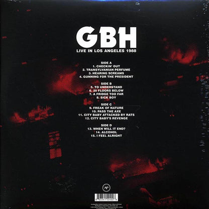 GBH - Live In Los Angeles 1988 (ltd. ed.) (2xLP) (LP) - PureSound Records