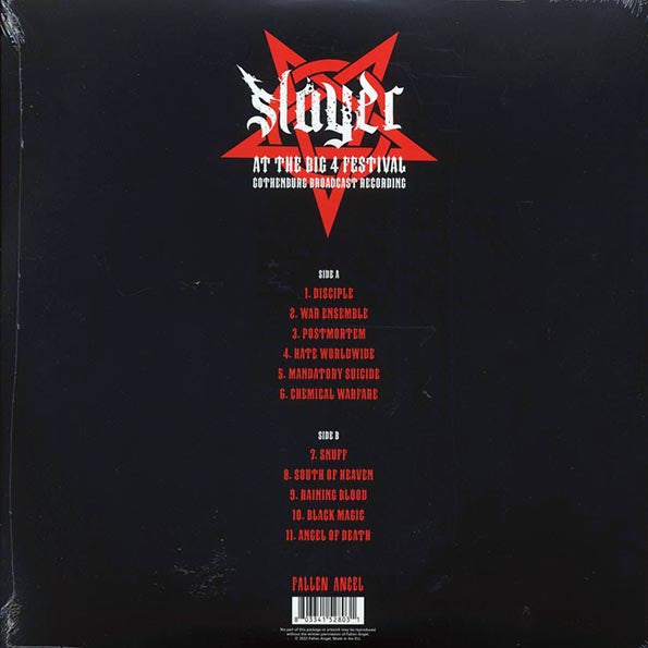 Slayer - At The Big 4 Festival: Gothenburg Broadcast Recording (ltd. ed.) (LP)