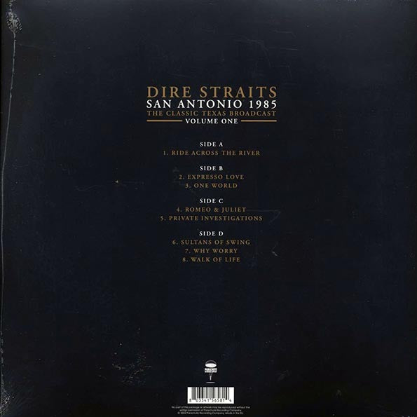 Dire Straits - San Antonio 1985 Volume 1: The Classic Texas Broadcast (LP) - PureSound Records