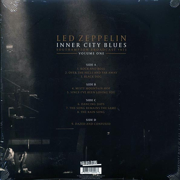 Led Zeppelin - Inner City Blues Volume 1: Southampton Broadcast 1973 (LP) - PureSound Records