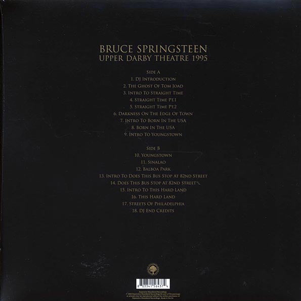 Bruce Springsteen - Upper Darby Theatre 1995 (LP) - PureSound Records