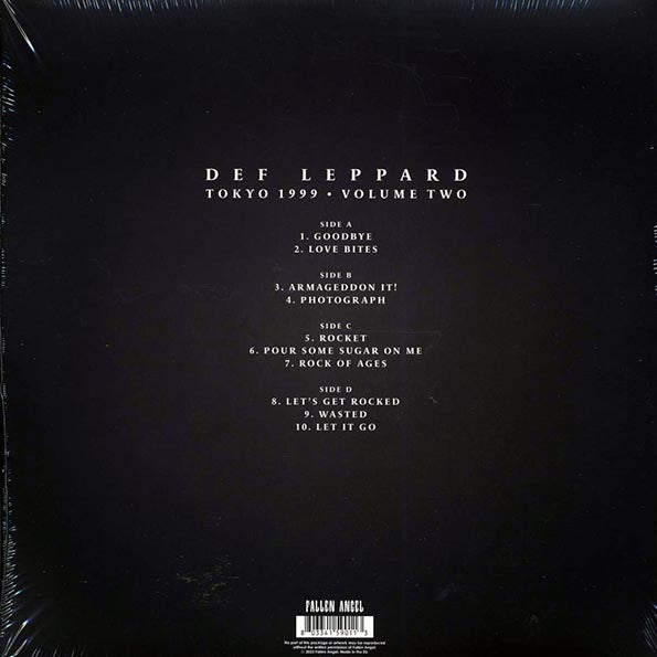 Def Leppard - Tokyo 1999 Volume 2 (ltd. ed.) (2xLP) (LP) - PureSound Records