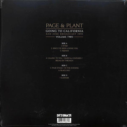 Jimmy Page, Robert Plant - Page & Plant Going To California Volume 2: San Jose Broadcast 1995 (ltd. ed.) (2xLP) (LP) - PureSound Records