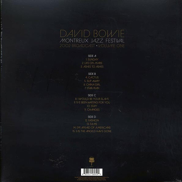 David Bowie - Montreux Jazz Festival Volume 1: 2002 Broadcast (ltd. ed.) (2xLP) (LP) - PureSound Records