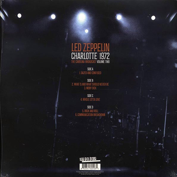 Led Zeppelin - Charlotte 1972 Volume 2: The Carolina Broadcast (ltd. ed.) (2xLP) (LP) - PureSound Records