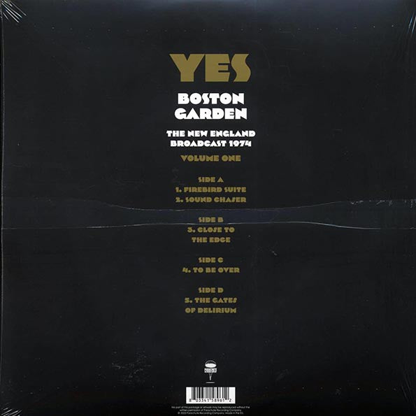 Yes - Boston Garden Volume 1: The New England Broadcast 1974 (LP)