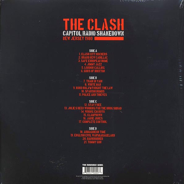 The Clash - Capitol Radio Shakedown: New Jersey 1980 (LP)
