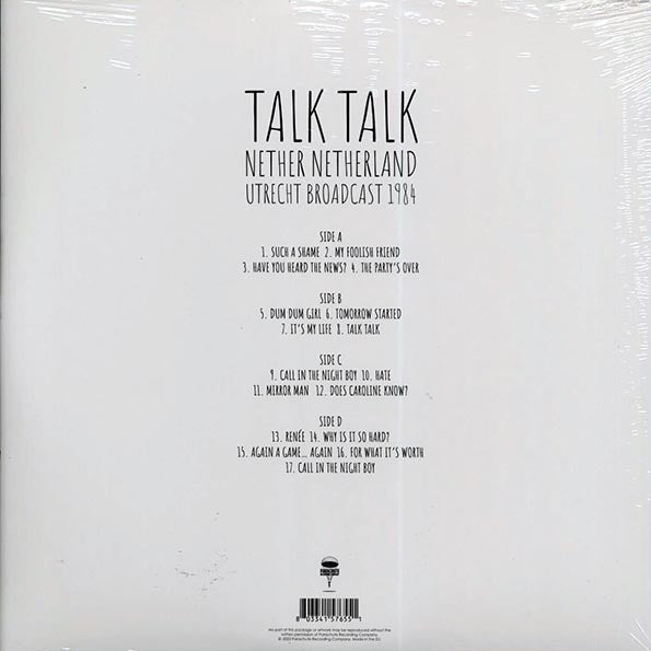 Talk Talk - Nether Netherland: Utrecht Broadcast 1984 (LP)
