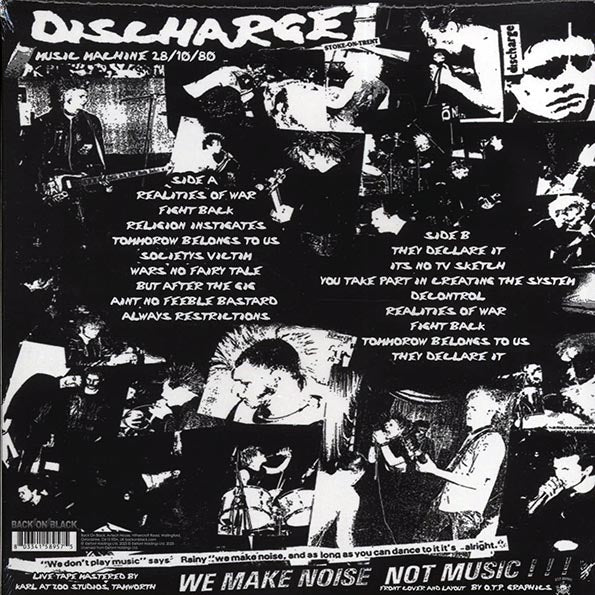Discharge - First London Gig: Music Machine 28/10/80 (ltd. ed.) (LP) - PureSound Records