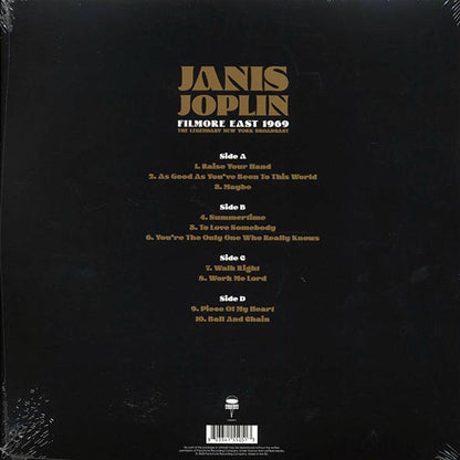 Janis Joplin - Fillmore East 1969: The Legendary New York Broadcast (LP) - PureSound Records