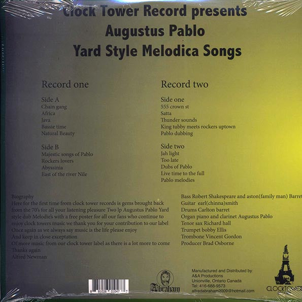 Augustus Pablo - Yard Style Melodica Songs (LP) - PureSound Records