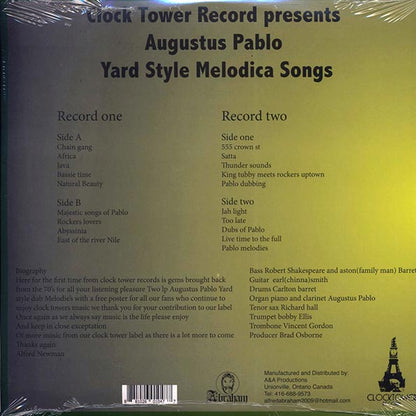 Augustus Pablo - Yard Style Melodica Songs (LP) - PureSound Records