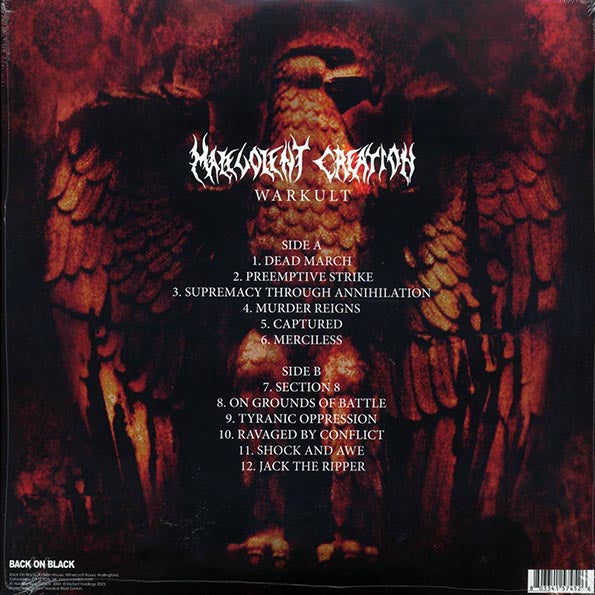 Malevolent Creation - Warkult (ltd. ed.) (LP) - PureSound Records