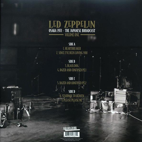 Led Zeppelin - Osaka 1971 Volume 1: The Japanese Broadcast (LP) - PureSound Records