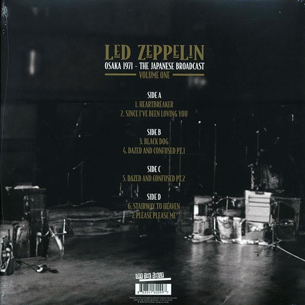 Led Zeppelin - Osaka 1971 Volume 1: The Japanese Broadcast (ltd. ed.) (2xLP) (LP) - PureSound Records