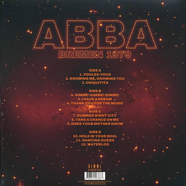 Abba - Bremen 1979 (ltd. ed.) (2xLP) (LP) - PureSound Records
