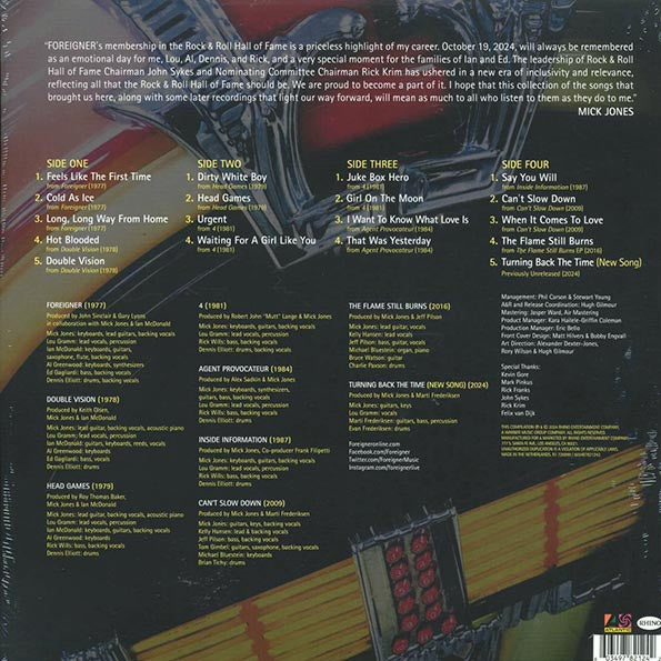 Foreigner - Turning Back The Time (LP) - PureSound Records