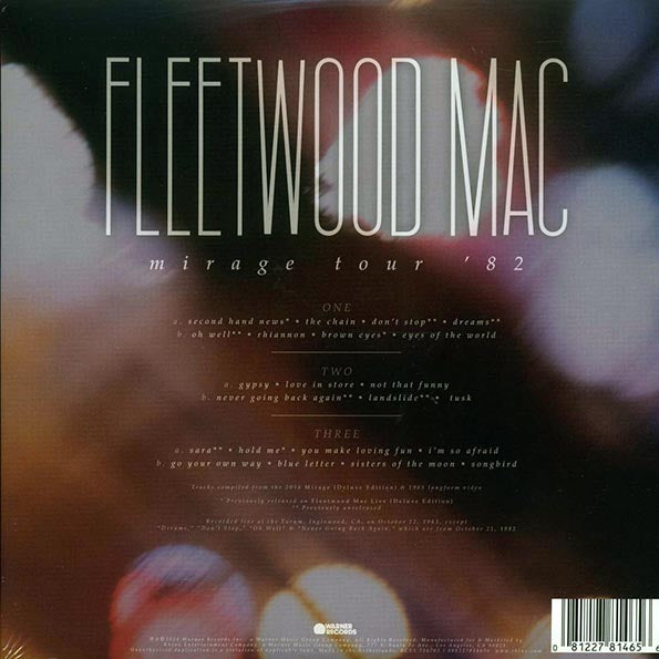 Fleetwood Mac - Mirage Tour '82 (22 tracks) (ltd. ed.) (3xLP) (LP) - PureSound Records