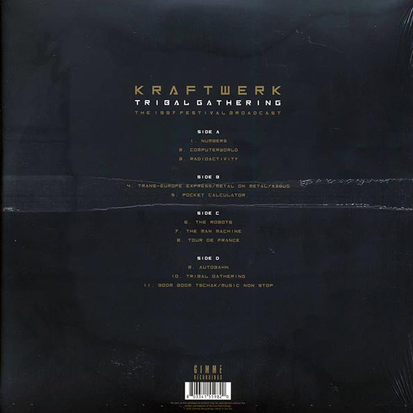 Kraftwerk - Tribal Gathering: The 1997 Festival Broadcast (LP) - PureSound Records