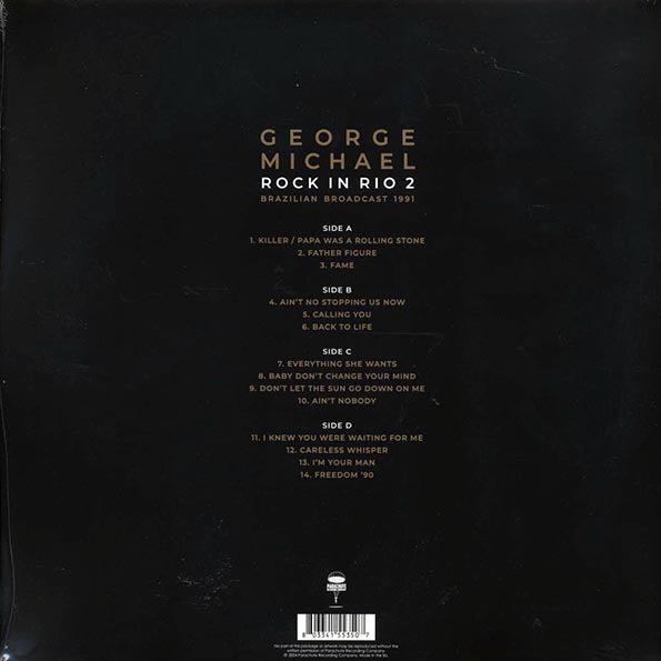 George Michael - Rock In Rio 2: Brazilian Broadcast 1991 (ltd. ed.) (2xLP) (LP) - PureSound Records