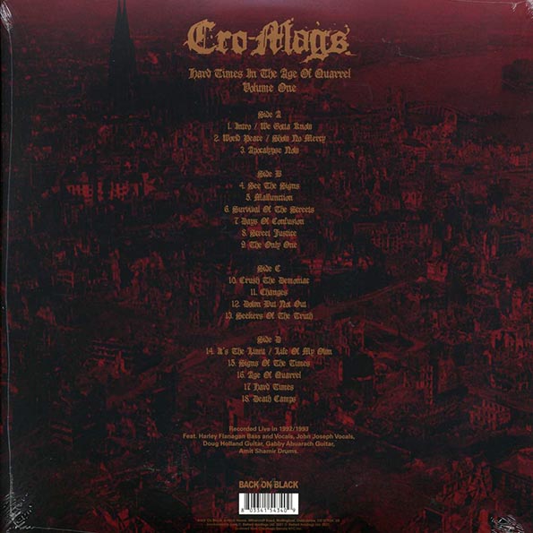 Cro-Mags - Hard Times In The Age Of Quarrel Volume 1 (LP) - PureSound Records
