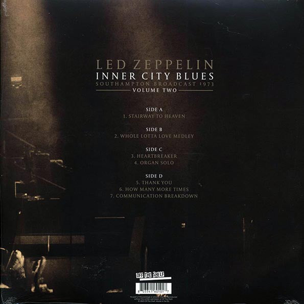 Led Zeppelin - Inner City Blues Volume 2: Southampton Broadcast 1973 (ltd. ed.) (2xLP) (LP) - PureSound Records