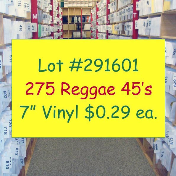 Sizzla, Macka B, Richie Spice, Prezident Brown, Jr. Kelly, Etc. - Lot #291601: Collection Of 275 7 Inch 45's (7")
