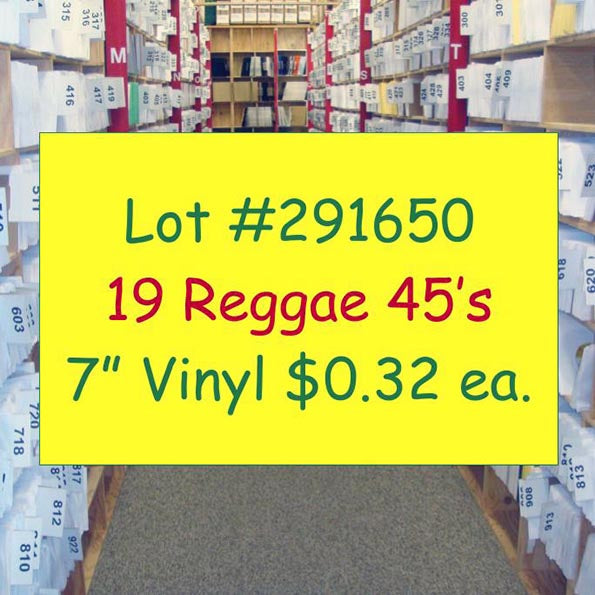 Tony Rebel, Zabiki, Luciano, Baby Cham, Etc. - Lot #291650: Collection Of 19 7 Inch 45's (7")