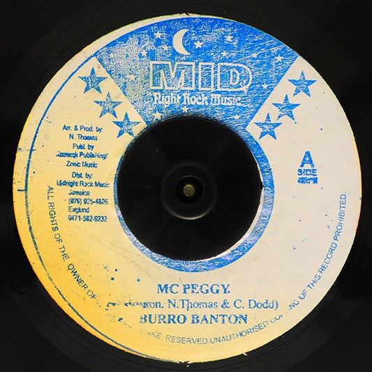 Burro Banton - MC Peggy  /  The Roots Radics - Version (7")