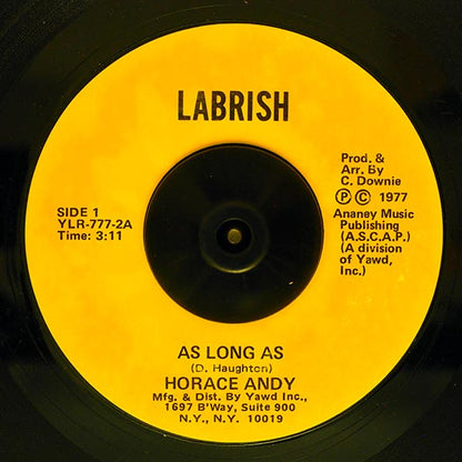 Horace Andy - As Long As  /  Rockers All Stars - Sleepy Is Awake (7")