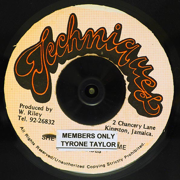 Tyrone Taylor - Members Only  /  Version (7")