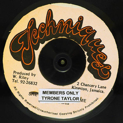 Tyrone Taylor - Members Only  /  Version (7")