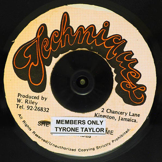 Tyrone Taylor - Members Only  /  Version (7")