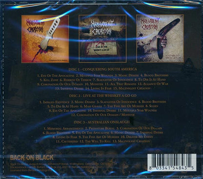 Malevolent Creation - Total Death Live! (3 albums on 2 CDs) (40 tracks) (CD)