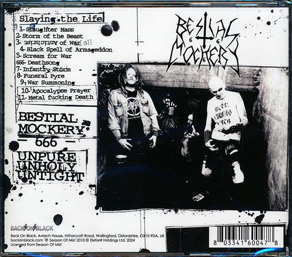 Bestial Mockery - Slaying The Life (CD)