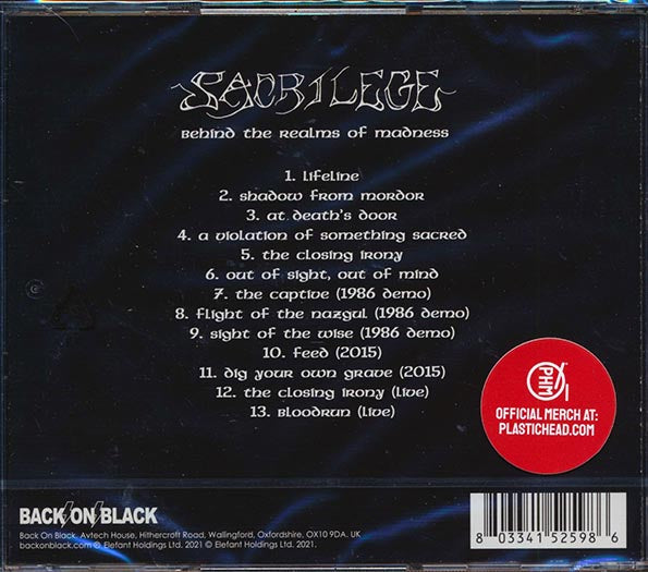 Sacrilege - Behind The Realms Of Madness (CD)