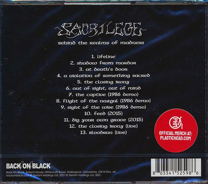 Sacrilege - Behind The Realms Of Madness (CD)