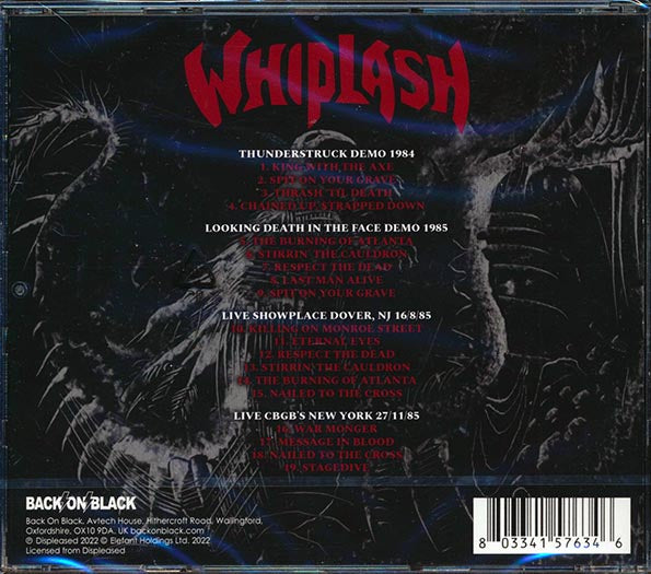 Whiplash - Messages In Blood: The Early Demos (CD)
