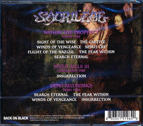 Sacrilege - Within The Prophecy (CD)