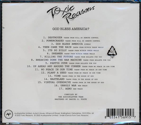 Toxic Reasons - God Bless America? (CD)