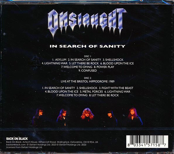Onslaught - In Search Of Sanity (CD)