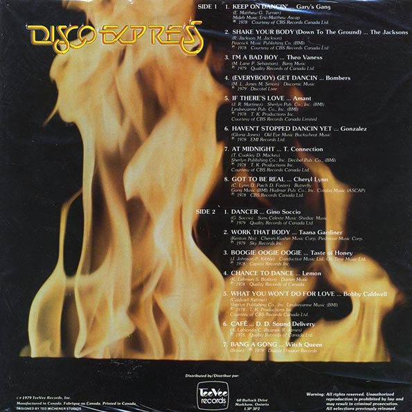 The Jacksons, Taste Of Honey, T Connection, Bombers, Witch Queen, Etc. - Red Hot Disco Express (LP)