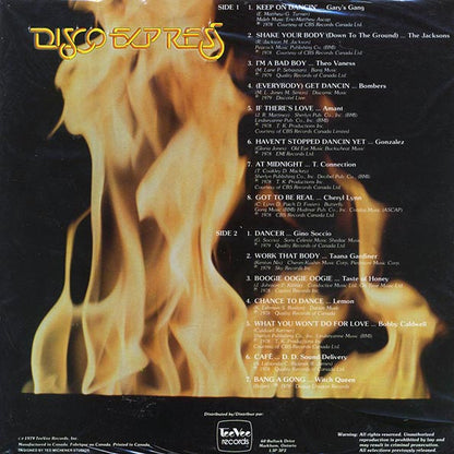 The Jacksons, Taste Of Honey, T Connection, Bombers, Witch Queen, Etc. - Red Hot Disco Express (LP)