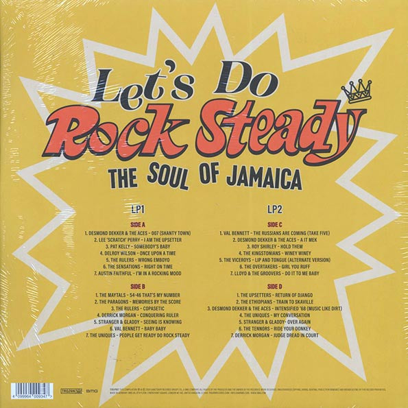 Lee Perry, Desmond Dekker, Toots & The Maytals, The Tennors, The Ethiopians, Etc. - Let's Do Rock Steady: The Soul Of Jamaica (28 tracks) (LP) - PureSound Records